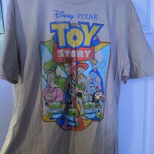Disney Toy Story Graphic Tee - Beige and Multicolor